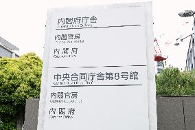 Signboard of Central Government Building No. 8
